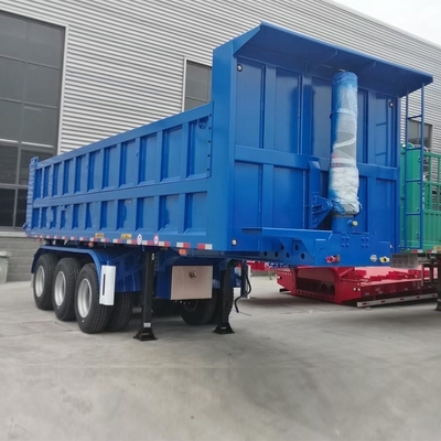 3 άξονας 60ton 80ton End Back Rear Galvanized Dump Trailer Hinge με ένα κομμάτι εργαλειοθήκη