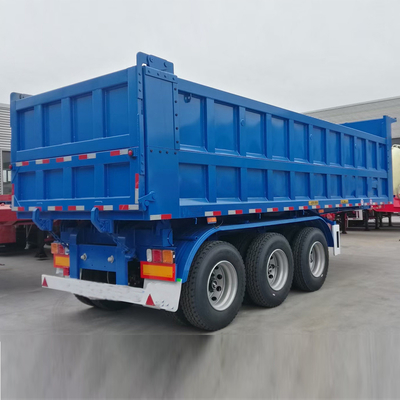 3 άξονας 60ton 80ton End Back Rear Galvanized Dump Trailer Hinge με ένα κομμάτι εργαλειοθήκη