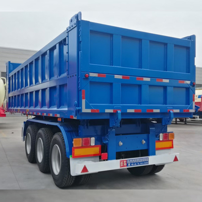 3 άξονας 60ton 80ton End Back Rear Galvanized Dump Trailer Hinge με ένα κομμάτι εργαλειοθήκη