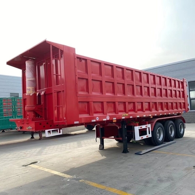 3 άξονας 60ton 80ton End Back Rear Galvanized Dump Trailer Hinge με ένα κομμάτι εργαλειοθήκη