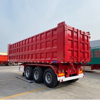 3 άξονας 60ton 80ton End Back Rear Galvanized Dump Trailer Hinge με ένα κομμάτι εργαλειοθήκη