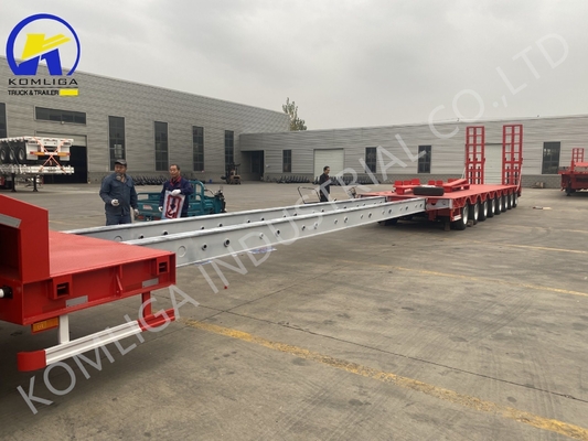 Πολλαπλός αριθμός ελαστικών 12 Lowbed Low Bed Lowboy Loader Truck Semi-Trailer για το Τουρκμενιστάν