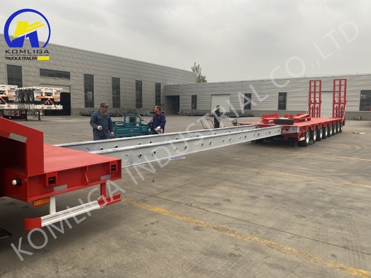 Πολλαπλός αριθμός ελαστικών 12 Lowbed Low Bed Lowboy Loader Truck Semi-Trailer για το Τουρκμενιστάν