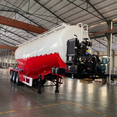 3 άξονας βαρύ φορτίο 45cbm 60ton σχήμα V Χρησιμοποιούμενο μάζα τσιμέντο ρυμουλκούμενο με τεχνική υποστήριξη