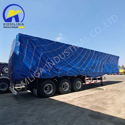 Fuwa/BPW Άξονες Flatbed Semi-Trailer για βαρύ φορτίο 40cbm 45cbm Tipper Dump Trailer