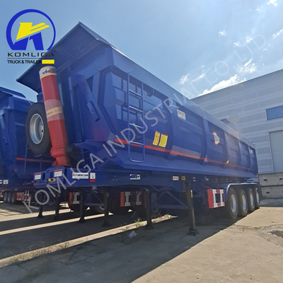 Fuwa/BPW Άξονες Flatbed Semi-Trailer για βαρύ φορτίο 40cbm 45cbm Tipper Dump Trailer