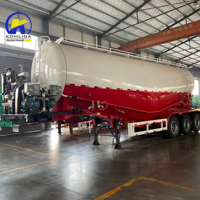 3 άξονας 45cbm 45000λίτρα χύδης σκόνη τσιμέντο δεξαμενή φορτηγό ημιτελόνι με μεγάλη χωρητικότητα